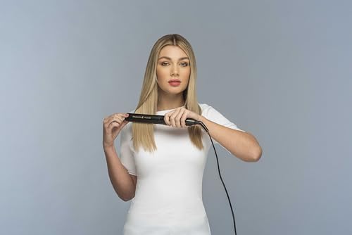 Bild 3 - Remington Glätteisen [OPTIheat-Technologie für lang anhaltende Styling-Ergebnisse] PROluxe Midnight (150-230°C,110mm lange Keramikstylingplatten,digitales Display,schnellaufheizend) Haarglätter S9100B