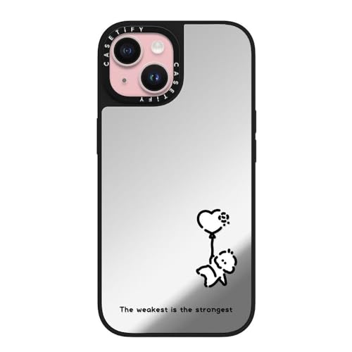 CASETiFY Magsafe �Ή��~���[ iPhone 15 �P�[�X [���ː� / 1.5m����̗����������N���A / Magsafe �ɑΉ�] - The Weakest Is The Strongest - Muramatsushiori - �V��