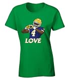 Green Jeremiyah Love Heart Logo Womens T-Shirt Adult Medium