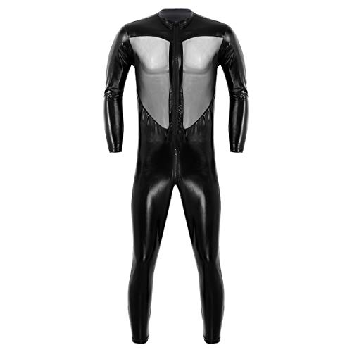 Bodysuit transparent femme homme style fétiche pour costume de nuit