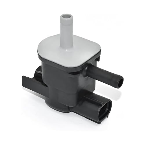 Polcatay Vacuum Purge Valve, High Temperature EVAP Purge Valve Replacement, 2 Pin Plug and Play Standard Replacement, Compatible with 136200-7010 90910-12276 (Black)