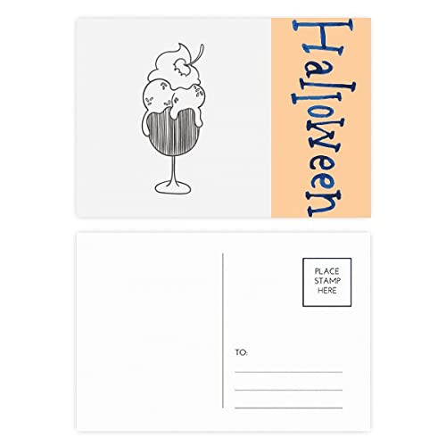 Cartes postales d'Halloween au liseré noir cerise pour décorer votre intérieur automnal