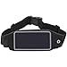 i2 Gear Running Belt Waist Pack with Touch Screen - Cell Phone Belt Holder Case with Zipper Pouch for iPhone 12, 11, XS, XR, XS Max, 6 Plus, SE & Galaxy S10, S9, S8, S7, A8, A6 Pixel, LG
