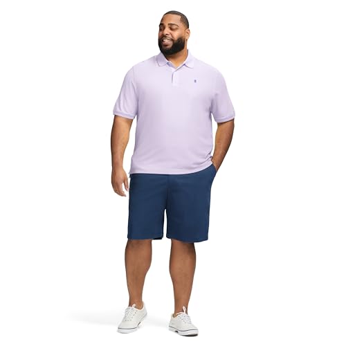 Izod Men's Big and Tall Advantage Performance Short Sleeve Polo Shirt, Viola, XX-Large Tall by IZOD - Image 2