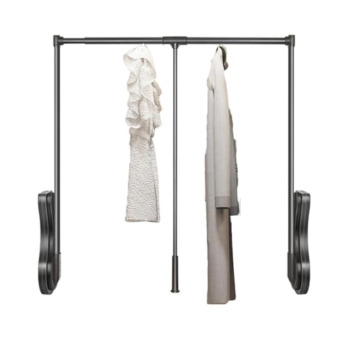Tringle de penderie rétractable avec amortisseur de choc 11 LB