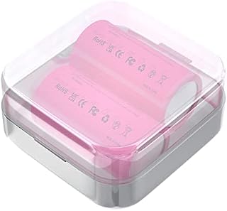 LCLEBM 2 Packs Battery for Flat Top with Storage Case Clear Color