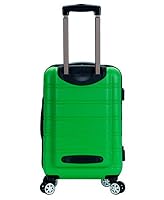 Rockland Melbourne Hardside Expandable Spinner Wheel Luggage, Carry-On 20", Green — image 3
