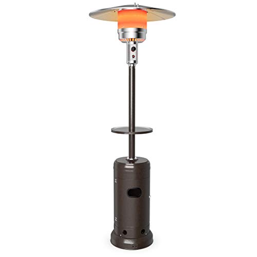 Tangkula 48,000 BTU Propane Patio Heater with Wheels, Outdoor Heaters