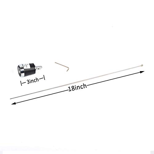 Hys Tcj-N1 Dual Band Nmo 144Mhz/430Mhz Mobile Fm Transceiver 2M/70Cm Antenna With 13 Ft Rg58 Coax Cable Nmo To Uhf Pl259 Connector For Yaesu Kenwood Hyt Vertex Icom Mobile Radios #TOP4