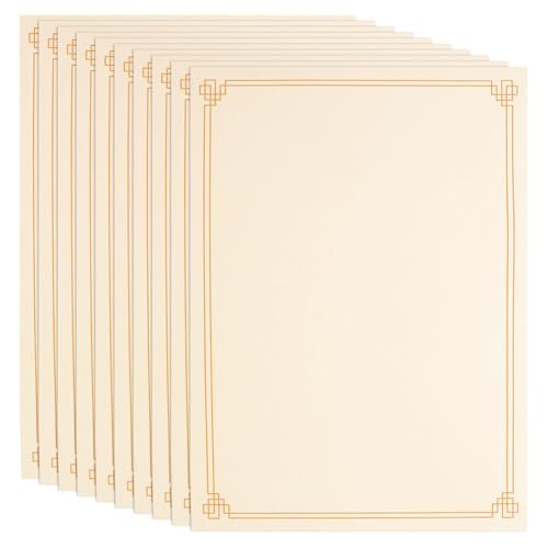 STOBOK 15blätter Blanko Zertifikatpapier Für Druck Und Vorlage Für Urkunden Und Anerkennungsdokumente Beschreibbar Und Druckbar Für Altersgruppen