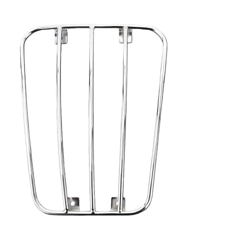 Porte bagages moto en fer noir arrière et avant 24.3cm x 19 pour pièce modifiée custom