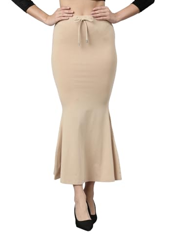 Image of TWIN BIRDS Saree Shapewear for Women | Super Soft Viscose Elastane Saree Petticoat Skirt | Stretchable & Comfortable SareeShaper