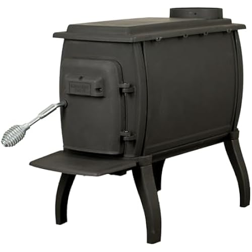 US1261E 900 sq. ft. Cast Iron Log Wood Stove