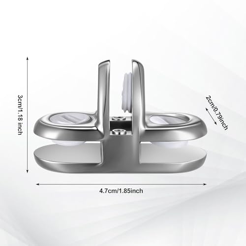 Image of 10 Pack 3 Way Metal Sneeze Guard Holder Glass Cube Connectors for 3 /16 inch Thick Glass, Acrylic Sheets & Particle Barrier Panels