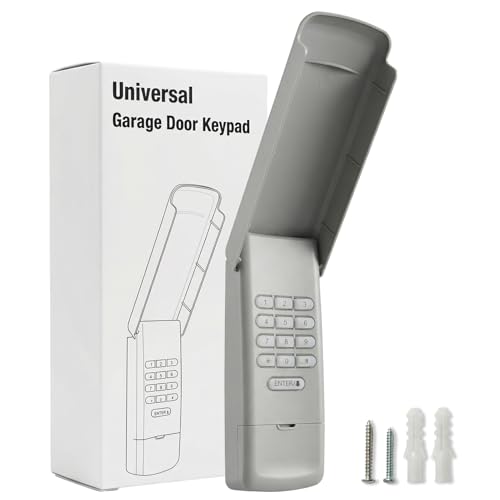 BeanKOneal Garage Door Opener Keypad, Wireless Keyless Entry, Compatible with Select LiftMaster, Chamberlain, Craftsman, Genie, Overhead Door, Linear & Wayne Dalton Openers, Learn Button or DIP Switch