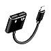 Produktbild Echden Phone Kopfhörer Adapter 2in1 Dual Audio/Charge Adapter Ladekabel und Kopfhörer Anschluss Konverter Kopfhörer Audioanschluss Splitter kompatibel mit iPhone XS Max/XS/XR/X/8/8 Plus/7/7Plus-Black