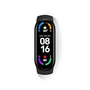 Xiaomi Mi Smart Band Fitness-Tracker & Aktivitäts-Tracker (AMOLED-Display, SpO2 Tracking, Schlafüberwachung, Herzfrequenzmessung, Benachrichtigungen, Schrittzähler, 5ATM wasserdicht, Mi Fit App)