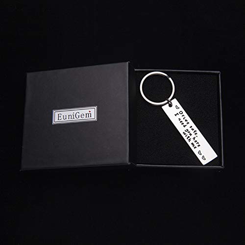 Father’s Day Gifts Drive Safe Keychain For Him Boyfriend Trucker Husband I Need You Here With Me Personalized Engraved Birthday Gifts For Men Dad New Driver Truckers Teacher Christmas Couples Gifts #TOP5