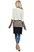 Lacozy Women Color Block Cardigan Open Front Long Sweater Shirt Leopard Print Large
