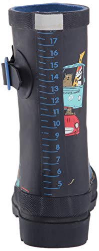 Joules Girls Jnr Welly Print Rain Boot, Navy Animals, 4 Little Kid #TOP2