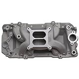 BBC Aluminum Air Gap Dual Plane Intake Manifold Compatible with 396-502 BB Chevy V8 Cyclone for Idle to 5500 RPM Street-Driven Performance