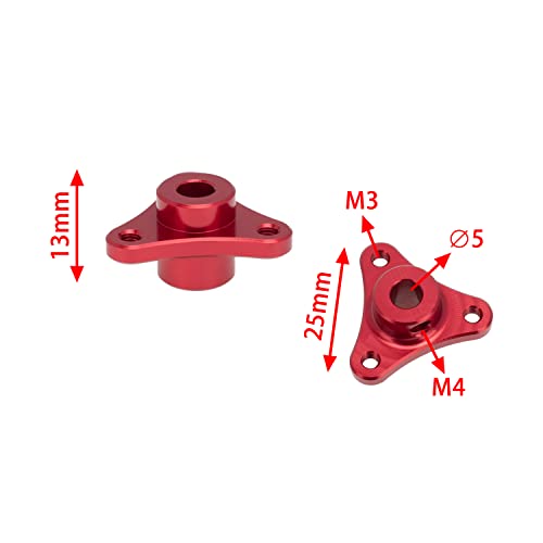 Dkky Super Large Motor Gear Sleeve Inner Diameter 5Mm Clutch For 1/8 Electric Yue Gt1 1/7 Arrma (Red) #TOP1