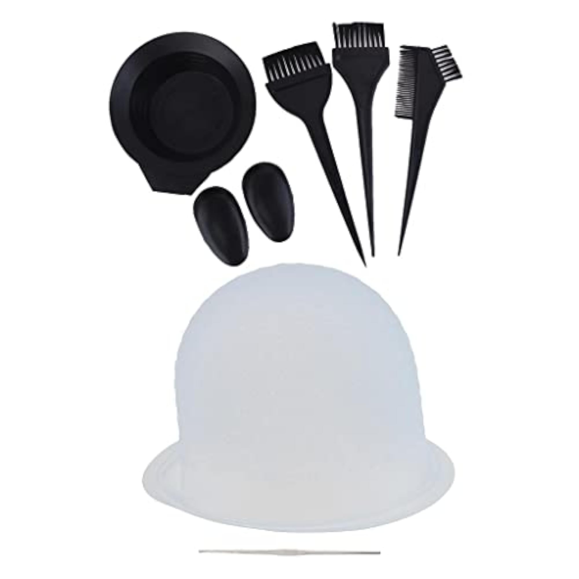 Salon Hair Dye Color Bowl Comb Brush Set