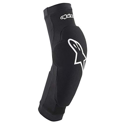 Image of Alpinestars Boys Paragon Plus Youth Elbow Protector, Black White, Small/Medium