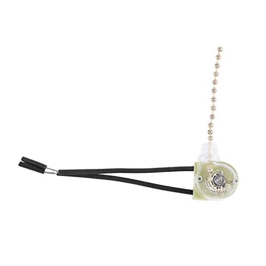 Jaimenalin Interruptor de cadena de extraccion del ventilador de techo con Cadena de traccion 3A 250VAC 6A 125VAC