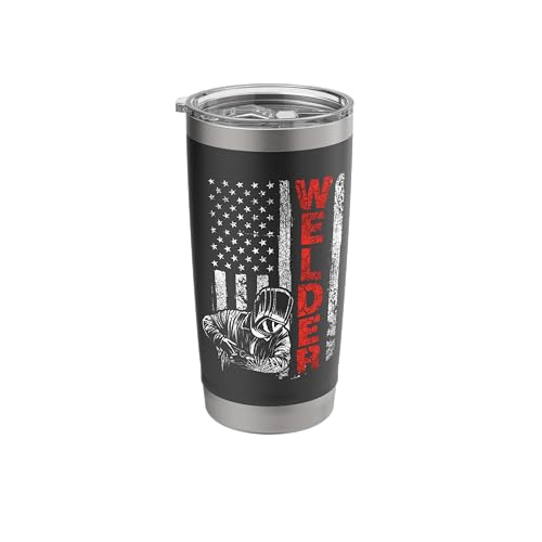 Welder - USA American Welding Worker Metalworking Lover Stainless...