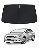 KUST Windshield Sun Shade for 2006–2009 2010 2011 Honda Civic Accessories Window Shade Sun Visor Cover Foldable Block UV Rays