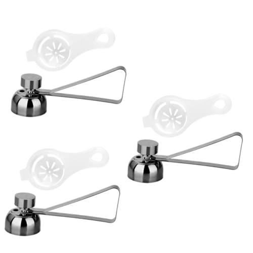 Cabilock 3 Juegos Abridor De Cáscara De Huevo Yema De Huevo Revuelto De Acero Inoxidable 2 Piezas * 3