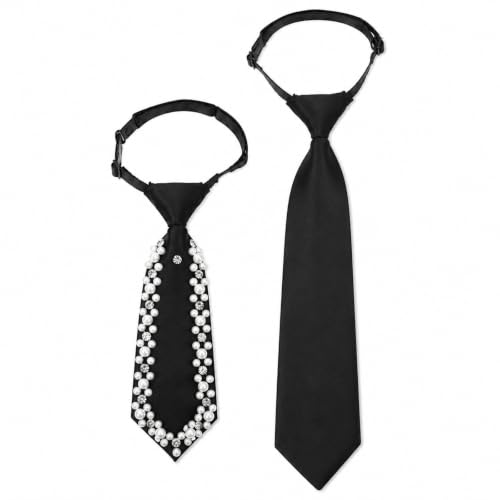 Image of Tucnoeu Bow Tie for Women - 2Pcs Women's Bow Ties,Pre-tied Adjustable Bowties