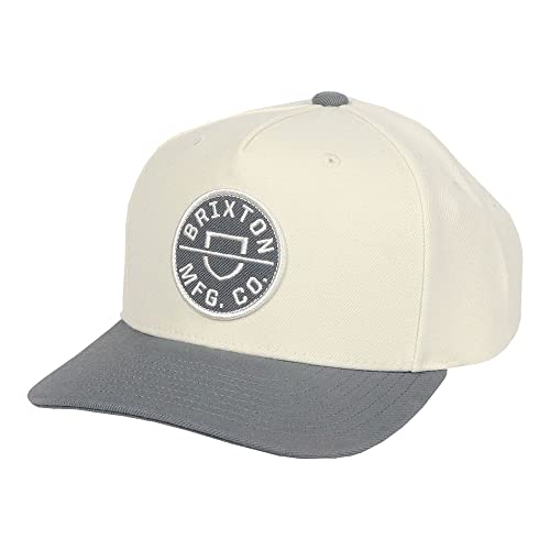 [ブリクストン] キャップ メンズ CREST C MP SNBK CAP 帽子 スナップバック スケーター スケートブランド オフホワイト×ぺブル [並行輸入品]