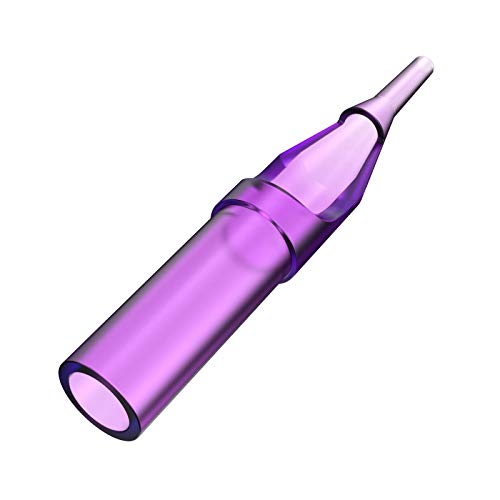 Itatoo 7Rl Tattoo Tips 100Pcs 7 Round Tips Purple Plastic Disposable Tattoo Tips For 1207Rl, 1207Rs Tattoo Needles (7Rt) #TOP7