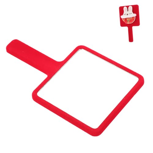 FOMIYES Cute Rabbit Hand Mirror Portable for Women Hand Held Mirror with Reflection Cute Cartoon Design Perfect for Makeup Decor