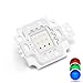 Chanzon High Power Led Chip 10W RGB Common Anode (300mA-350mA for Each Color) Multicolor Super Bright Intensity SMD COB 10 Watt Light Emitter Components Diode 10 W Bulb Lamp Beads DIY Lighting