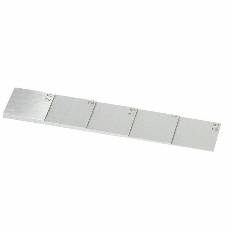 Bloque de Calibración Ultrasonido 0.5mm a 2.5mm para Medidor de Espesor miniatura 1