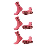 Generisch 3 Paar Fußballsocken Unisex – Atmungsaktive Sportsocken aus Polyester, 10 Farben, Größen 35–39 & 38–44, für Fußball, Basketball, Laufen, Radfahren & Tennis