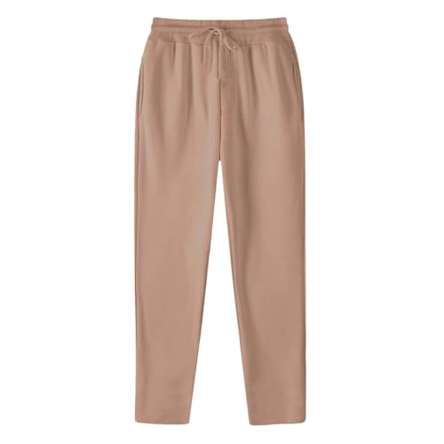 Generisch 2026 Pantalones de chándal forrados con forro polar para mujer, pantalones anchos de pierna recta, pantalones de jogging, pantalones de entrenamiento, pantalones de cintura alta, bolsillos