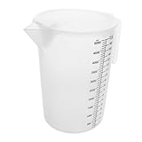 Couvercle anti-poussière : couvercle empêche efficacement la poussière et la poussière de pénétrer, préservant la qualité de vos boissons, idéal pour cuisines ouvertes ou de bar, tasses à mesurer pour ingrédients secs, tasse à mesurer en plastique