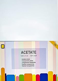 JEJE A4 Heat Resistant Acetate Sheets, Synthetic Material, 21 x 29.7 x 0.1 cm