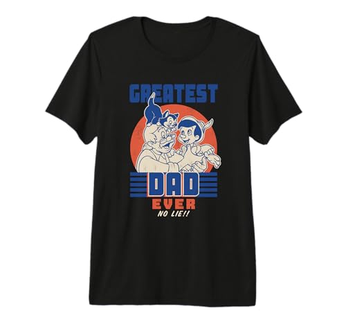T-shirt Premium Disney Pinocchio Greatest Dad Ever : coton de qualité supérieure