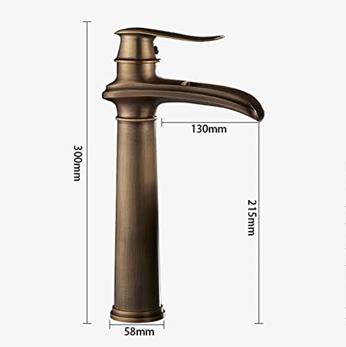 Robinet d'évier anti-éclaboussures lavabo salle de bain monotrou Antique A