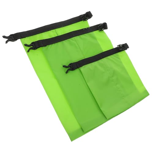 Bolsa seca impermeables de nylon set de 3 piezas de 1.5l 2.5l y 3.5l para camping y kayak al aire libre