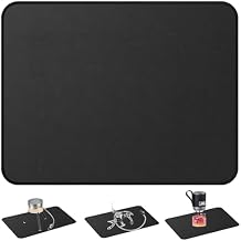 Tentock 60 * 80cm Camping Under Grill Fireproof Mat Outdoor Barbecue Double-Sided Fireproof Indoor Fireplace Pit Mat Deck Terrace Oil Proof and Waterproof Barbecue Protector
