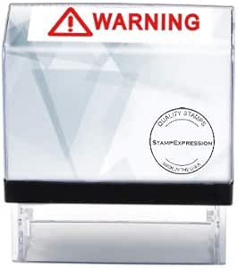 RE-Work Office Self Inking Stamp - Red Ink Rubber Stamp For Business Documents