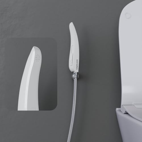 Image of Lorazzo S1 Health Faucet with AquaSlide Switch and Pure Brass Cartridge | Jet Spray Pipe for Toilet | Faucet for Toilet | Complete Set with Hose Pipe & Wall Hook | 1-Year LORAZZO Limited Warranty