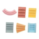 Idéal pour petits : mini marches en pierre sont destinées à décorer de petits comme des bureaux et des étagères, ajoutant une touche d'élégance, des accessoires de jardin miniatures, un chemin de jardin de fées