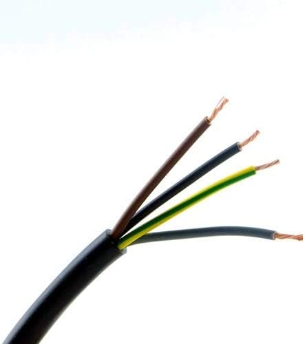 2/3/4 CORE Electrical Flex Cable Wire Length Twin Triple 0.75/1/1.5/2.5mm2 230V (4 Core 0.75mm x 5m)